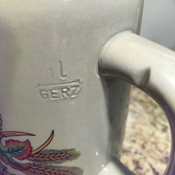 Vintage West German Gurz large stoneware beer liter 🍺 Stein - Picture 6 of 15